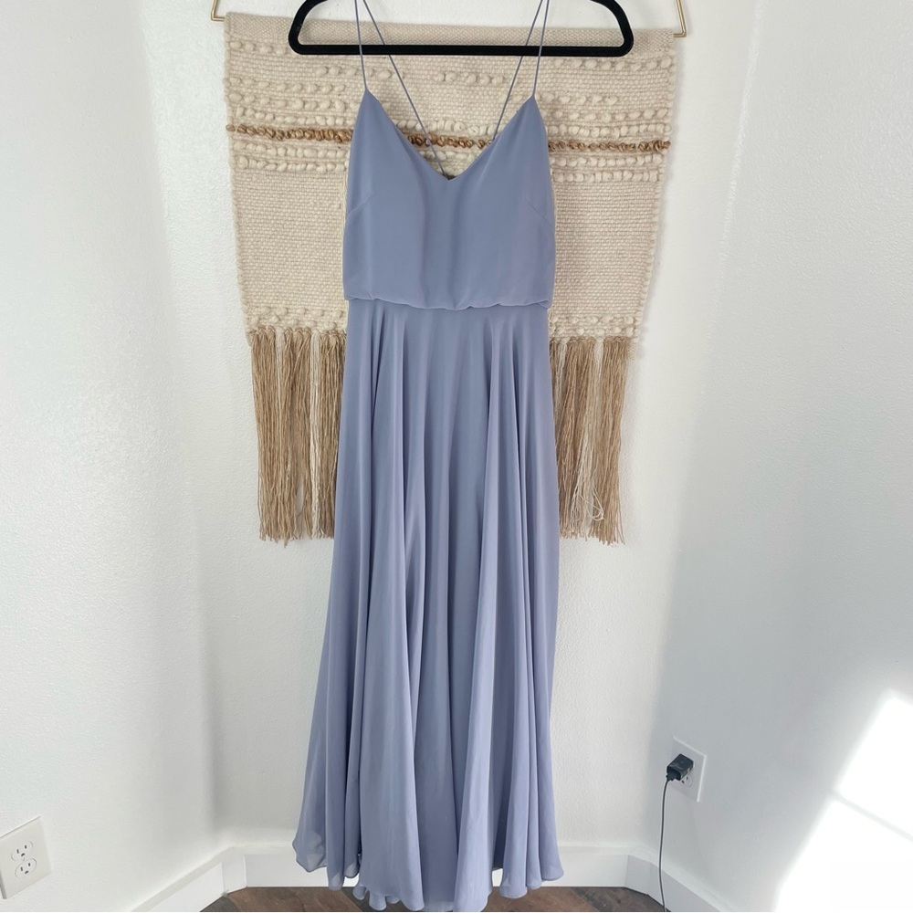BHLDN Jenny Yoo Inesse Bridesmaid Dress Denmark Blue 4